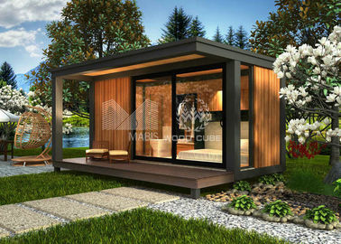 단 하나 침실에 의하여 조립식으로 만들어지는 비치 하우스, 작은 현대 모듈방식의 조립 주택