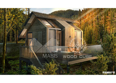 가벼운 강철 구조물 조립식으로 만들어진 통나무집, 반대로 지진 조립식 통나무 집