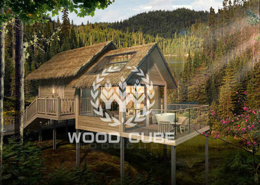 강철 구조물 조립식 나무로 되는 집, 호텔을 위한 사랑스러운 조립식으로 만들어진 나무위 집